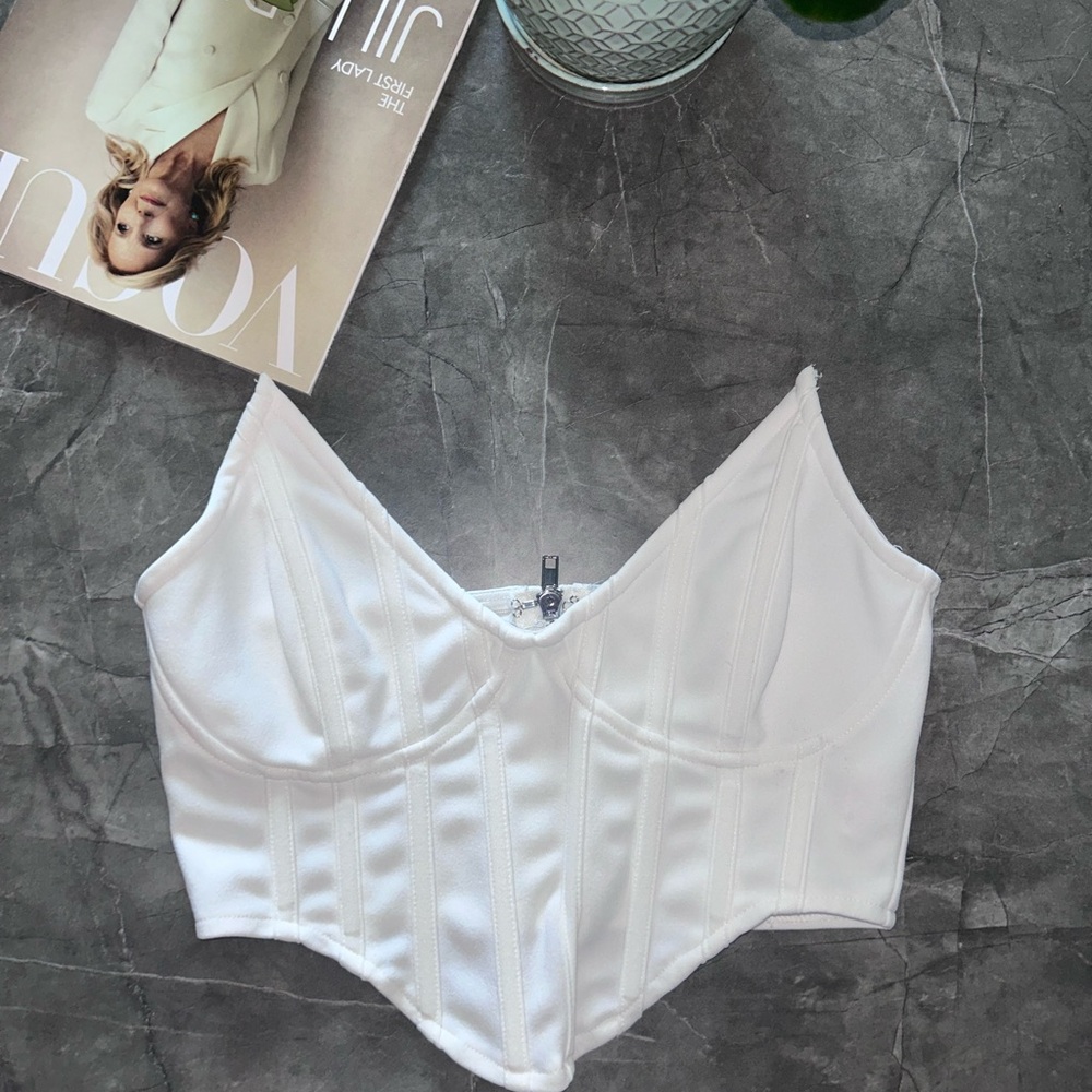 Miss guided corset cropped top